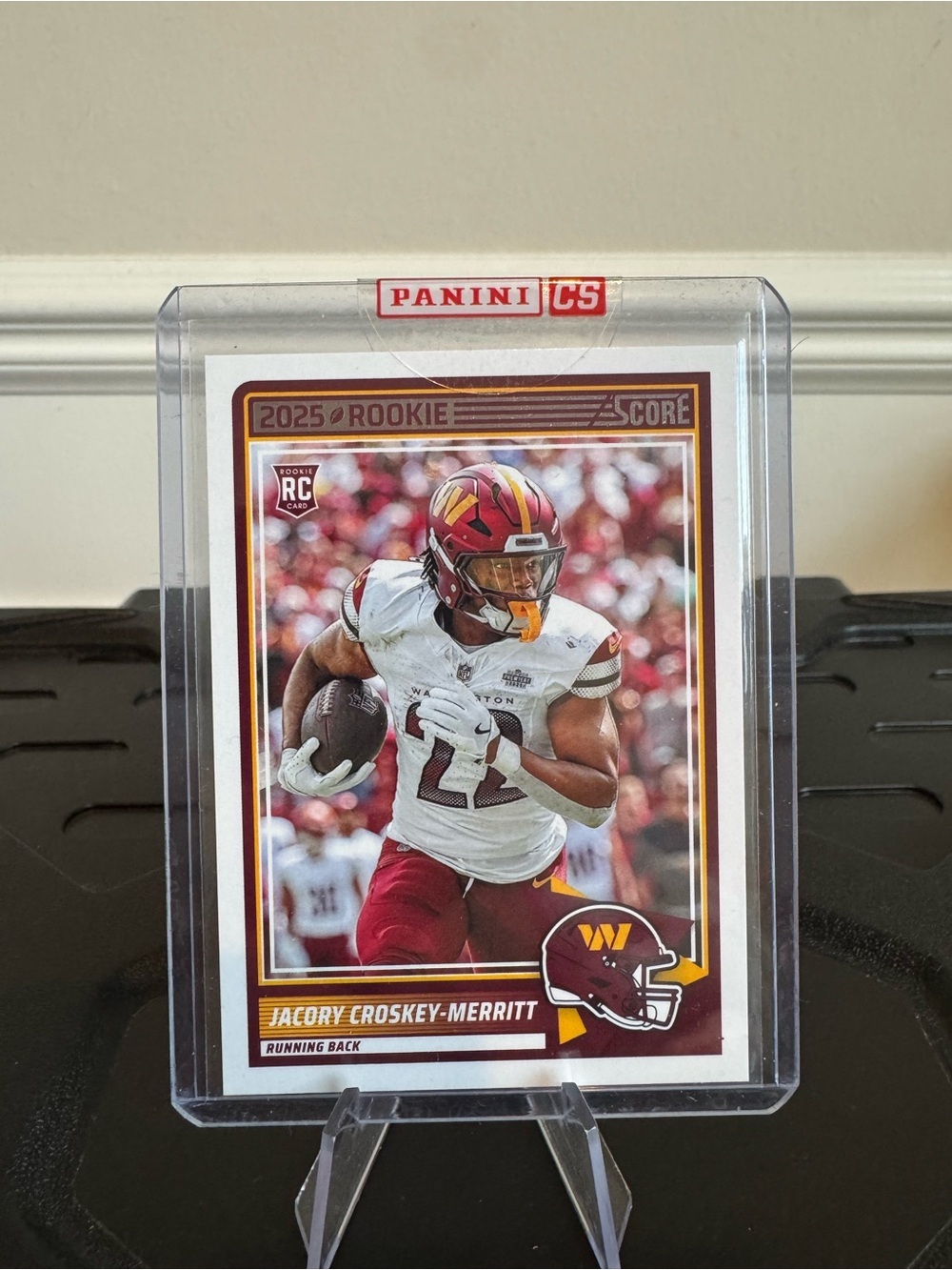 2025 Jacory Croskey-Merritt Panini Score Sealed Rookie Card